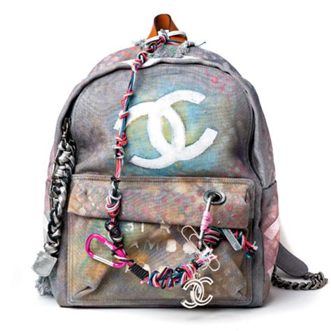 chanel graffiti bag|chanel backpack graffiti price.